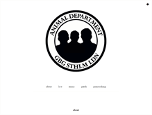 Tablet Screenshot of animaldepartment.com